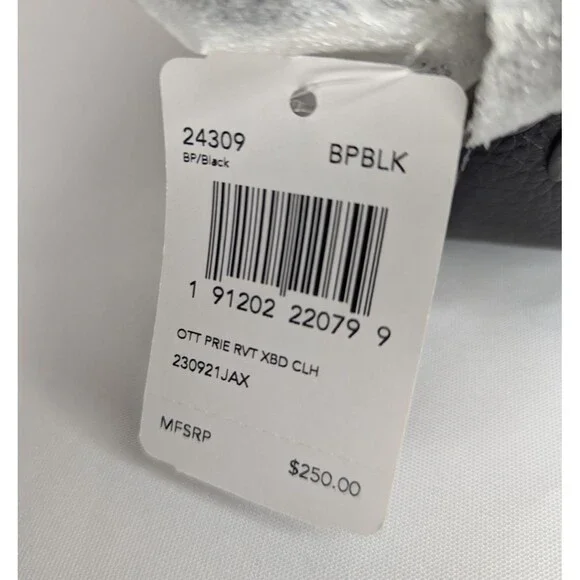 COACH Prairie Rivets Crossbody - Black Suede with Leather Patches 24309 NWT - Picture 9 of 9